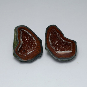  ct natürliche mehrfarbiger Achatgeode-Edelsteine, Fantasieschliff, Lichtundurchlässig
