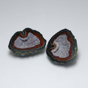 53.65 ct natürliche Mehrfarbig Achat-Geode-Edelsteine, Ausgefallene Form, Lichtundurchlässig