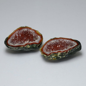  ct natürliche mehrfarbiger Achatgeode-Edelsteine, Fantasieschliff, Lichtundurchlässig