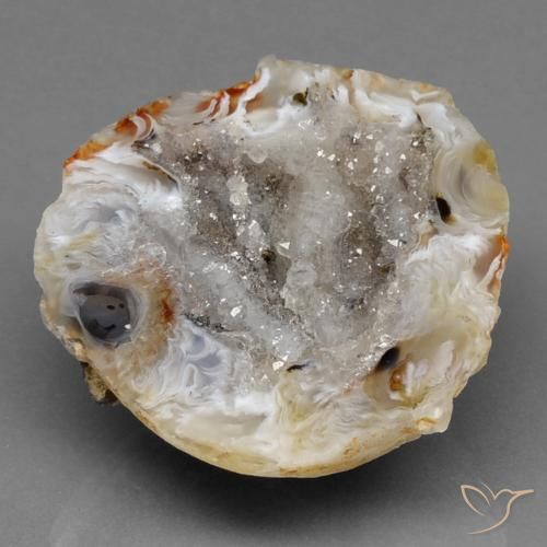 44.83ct Natürlicher Mehrfarbig Achat-Geode, Fantasie, Lichtundurchlässig