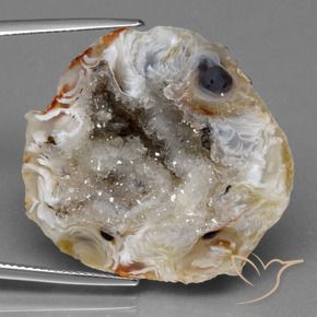 9,17 ctw natürlicher Mehrfarbig Achat-Geode, Fantasie, Lichtundurchlässig