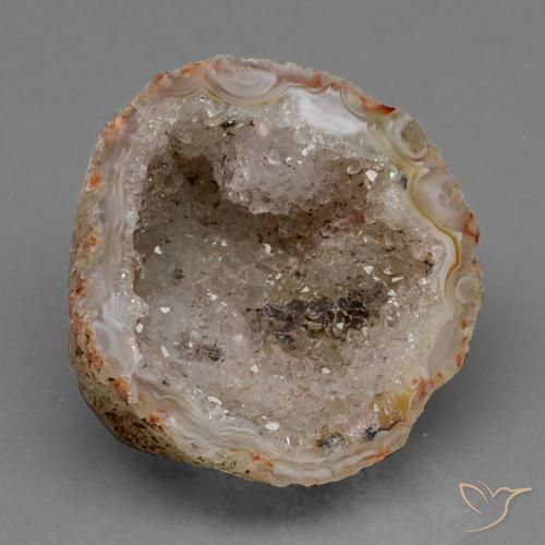 35.43ct Natürlicher Mehrfarbig Achat-Geode, Fantasie, Lichtundurchlässig