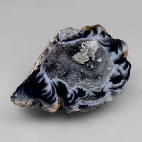 9,17 ctw natürlicher Mehrfarbig Achat-Geode, Ausgefallene Form, Lichtundurchlässig