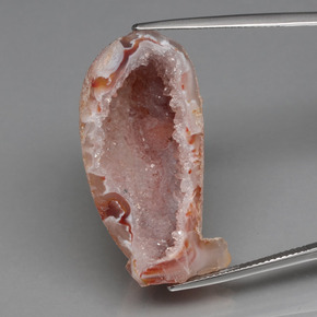 44,32 ctw natürlicher mehrfarbiger Achatgeode, Fantasieschliff, Lichtundurchlässig