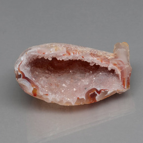 44,32 ctw natürlicher mehrfarbiger Achatgeode, Fantasieschliff, Lichtundurchlässig