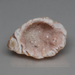 9,17 ctw natürlicher Mehrfarbig Achat-Geode, Ausgefallene Form, Lichtundurchlässig