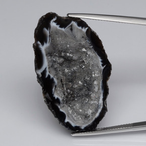 53,14 ctw natürlicher mehrfarbiger Achatgeode, Fantasieschliff, Lichtundurchlässig
