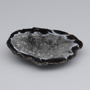 53,14 ctw natürlicher mehrfarbiger Achatgeode, Fantasieschliff, Lichtundurchlässig