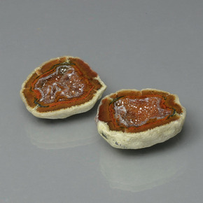  ct natürliche mehrfarbiger Achatgeode-Edelsteine, Fantasieschliff, Lichtundurchlässig