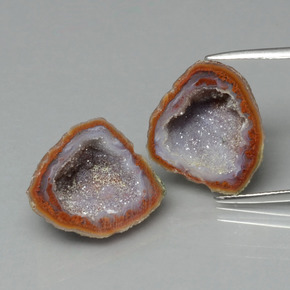  ct natürliche Mehrfarbig Achat-Geode-Edelsteine, Ausgefallene Form, Lichtundurchlässig