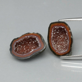  ct natürliche Mehrfarbig Achat-Geode-Edelsteine, Ausgefallene Form, Lichtundurchlässig