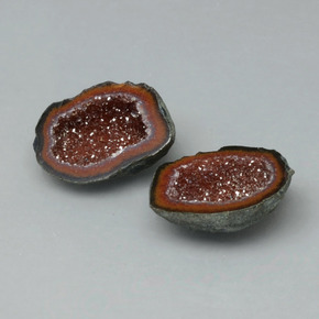  ct natürliche Mehrfarbig Achat-Geode-Edelsteine, Ausgefallene Form, Lichtundurchlässig