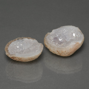 21,74 ct natürliche mehrfarbiger Achatgeode-Edelsteine, Fantasieschliff, Lichtundurchlässig