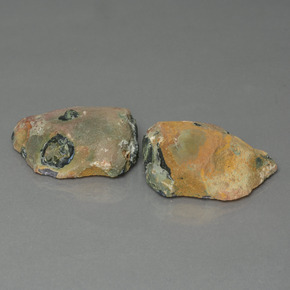 41,89 ct natürliche mehrfarbiger Achatgeode-Edelsteine, Fantasieschliff, Lichtundurchlässig