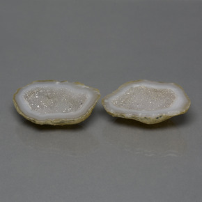 43,28 ct natürliche mehrfarbiger Achatgeode-Edelsteine, Fantasieschliff, Lichtundurchlässig