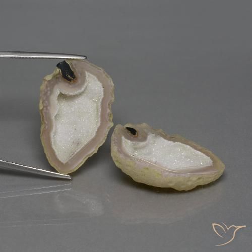 48.23ctw Natürlicher Mehrfarbig Achat-Geode, Fantasie, Lichtundurchlässig