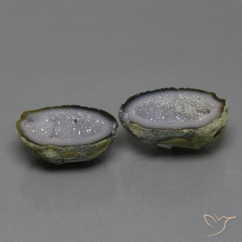 39.64 ct natürliche Mehrfarbig Achat-Geode-Edelsteine, Ausgefallene Form, Lichtundurchlässig