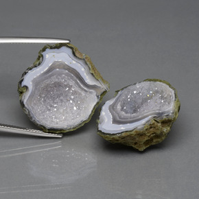 62,03 ct natürliche mehrfarbiger Achatgeode-Edelsteine, Fantasieschliff, Lichtundurchlässig