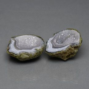 62,03 ct natürliche mehrfarbiger Achatgeode-Edelsteine, Fantasieschliff, Lichtundurchlässig