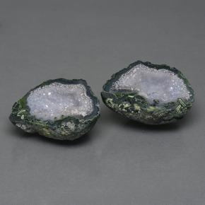 66,04 ct natürliche mehrfarbiger Achatgeode-Edelsteine, Fantasieschliff, Lichtundurchlässig
