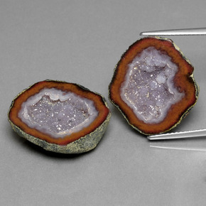  ct natürliche mehrfarbiger Achatgeode-Edelsteine, Fantasieschliff, Lichtundurchlässig
