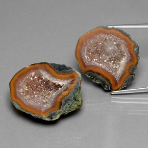 40.93 ct natürliche Mehrfarbig Achat-Geode-Edelsteine, Ausgefallene Form, Lichtundurchlässig