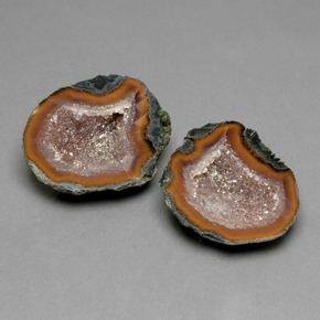 40.93 ct natürliche Mehrfarbig Achat-Geode-Edelsteine, Ausgefallene Form, Lichtundurchlässig
