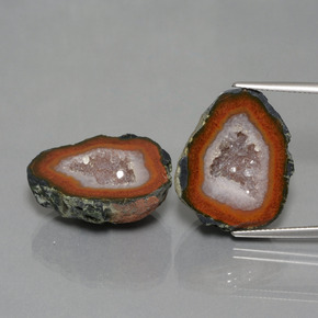 54.13 ct natürliche Mehrfarbig Achat-Geode-Edelsteine, Ausgefallene Form, Lichtundurchlässig