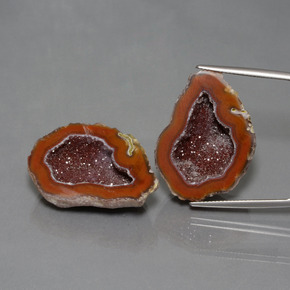 61.81 ct natürliche Mehrfarbig Achat-Geode-Edelsteine, Ausgefallene Form, Lichtundurchlässig