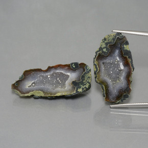  ct natürliche Mehrfarbig Achat-Geode-Edelsteine, Ausgefallene Form, Lichtundurchlässig