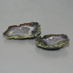  ct natürliche Mehrfarbig Achat-Geode-Edelsteine, Ausgefallene Form, Lichtundurchlässig