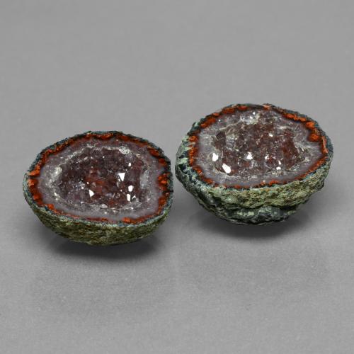 21,81 ct natürliche Mehrfarbig Achatgeode-Edelsteine, Ausgefallene Form, Lichtundurchlässig