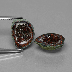  ct natürliche Mehrfarbig Achat-Geode-Edelsteine, Ausgefallene Form, Lichtundurchlässig