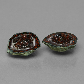  ct natürliche Mehrfarbig Achat-Geode-Edelsteine, Ausgefallene Form, Lichtundurchlässig