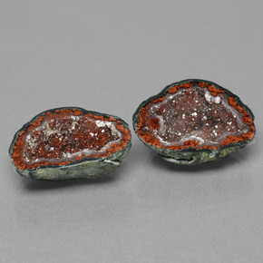  ct natürliche Mehrfarbig Achat-Geode-Edelsteine, Ausgefallene Form, Lichtundurchlässig