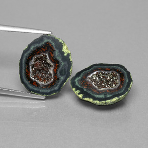  ct natürliche Mehrfarbig Achat-Geode-Edelsteine, Ausgefallene Form, Lichtundurchlässig