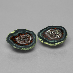  ct natürliche Mehrfarbig Achat-Geode-Edelsteine, Ausgefallene Form, Lichtundurchlässig