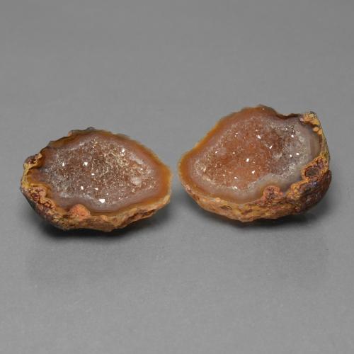 29,40 ct natürliche mehrfarbiger Achatgeode-Edelsteine, Fantasieschliff, Lichtundurchlässig