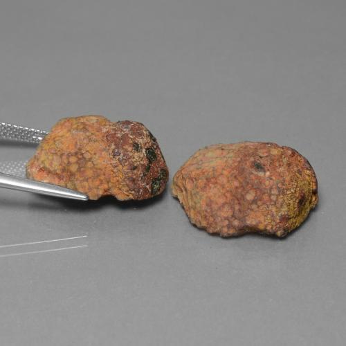 29,40 ct natürliche mehrfarbiger Achatgeode-Edelsteine, Fantasieschliff, Lichtundurchlässig