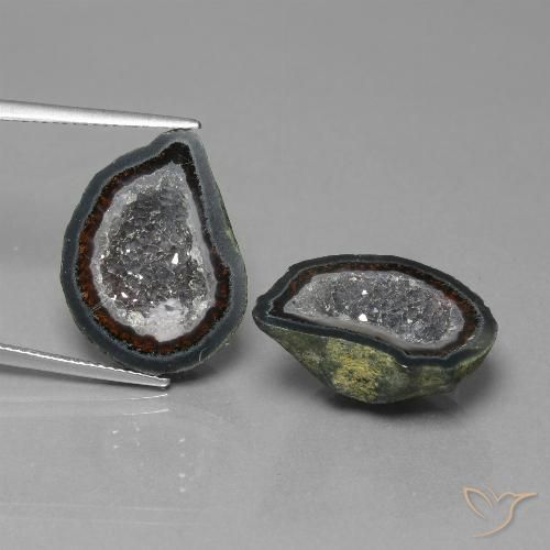 30.09 ct natürliche Mehrfarbig Achat-Geode-Edelsteine, Ausgefallene Form, Lichtundurchlässig