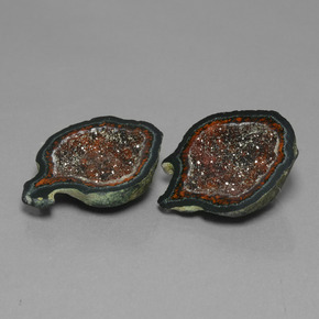  ct natürliche Mehrfarbig Achat-Geode-Edelsteine, Ausgefallene Form, Lichtundurchlässig