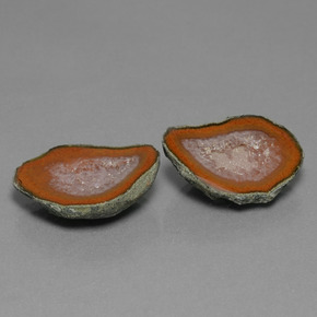 21.43 ct natürliche Mehrfarbig Achat-Geode-Edelsteine, Ausgefallene Form, Lichtundurchlässig