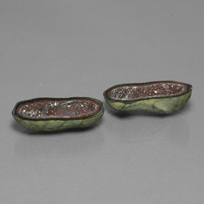  ct natürliche Mehrfarbig Achat-Geode-Edelsteine, Ausgefallene Form, Lichtundurchlässig