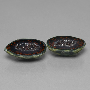  ct natürliche Mehrfarbig Achat-Geode-Edelsteine, Ausgefallene Form, Lichtundurchlässig