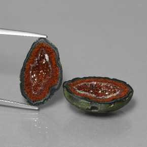  ct natürliche Mehrfarbig Achat-Geode-Edelsteine, Ausgefallene Form, Lichtundurchlässig