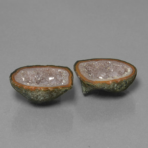 12.94 ct natürliche Mehrfarbig Achat-Geode-Edelsteine, Ausgefallene Form, Lichtundurchlässig