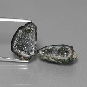  ct natürliche Mehrfarbig Achat-Geode-Edelsteine, Ausgefallene Form, Lichtundurchlässig