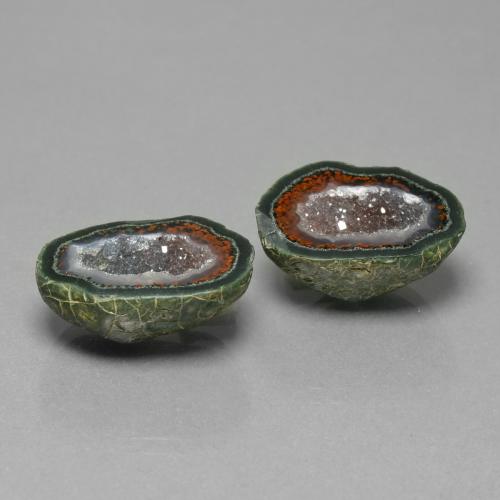 23.55 ct natürliche Mehrfarbig Achat-Geode-Edelsteine, Ausgefallene Form, Lichtundurchlässig