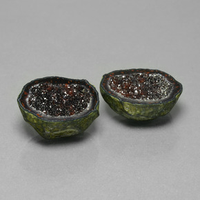  ct natürliche Mehrfarbig Achat-Geode-Edelsteine, Ausgefallene Form, Lichtundurchlässig