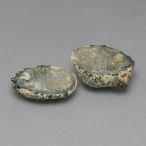 17.88 ct natürliche Mehrfarbig Achat-Geode-Edelsteine, Ausgefallene Form, Lichtundurchlässig